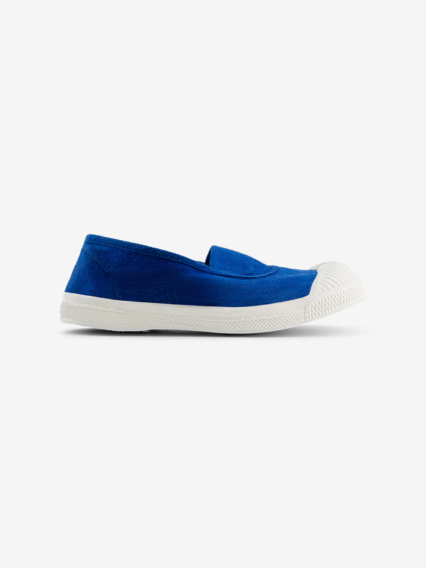les enfants élastique tennis bleu vif