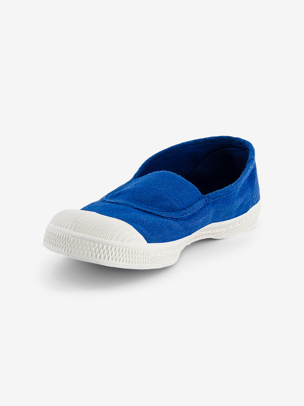 les enfants élastique tennis bleu vif