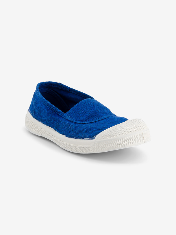 les enfants élastique tennis bleu vif