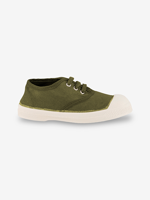 les enfants de la dentelle-up de tennis kaki