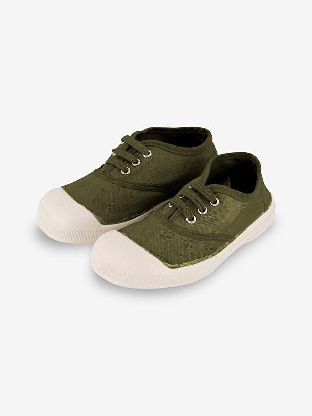 les enfants de la dentelle-up de tennis kaki