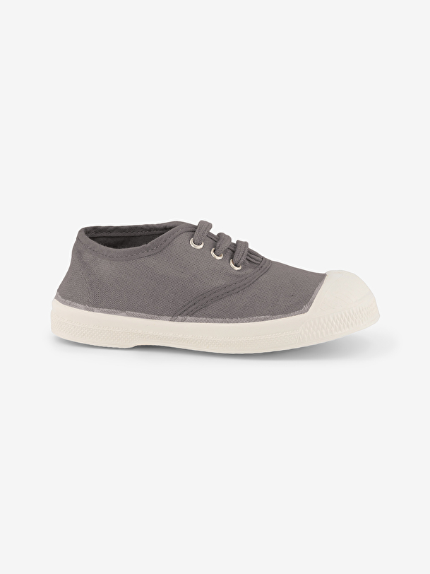 les enfants lacets gris tennis