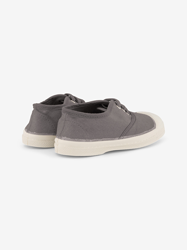 les enfants lacets gris tennis