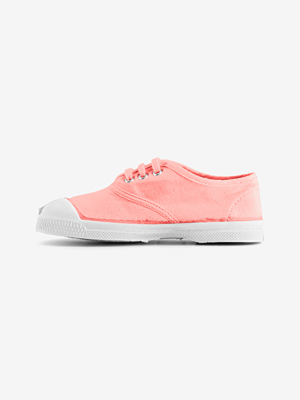 kid lacets tennis rose doux