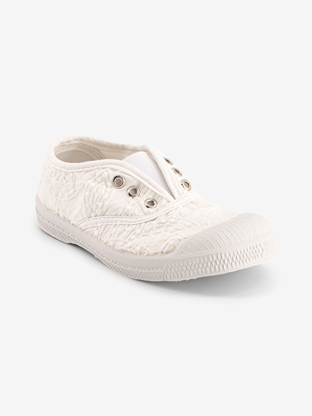 tennis elly enfants de broderie anglaise écru