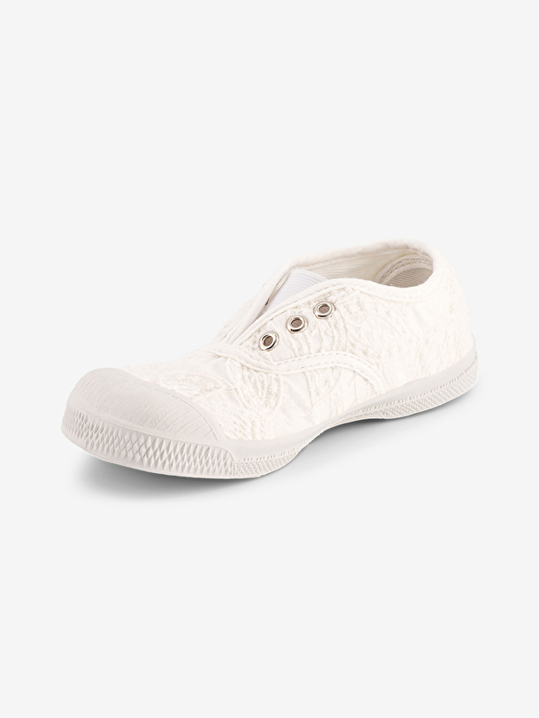 tennis elly enfants de broderie anglaise écru