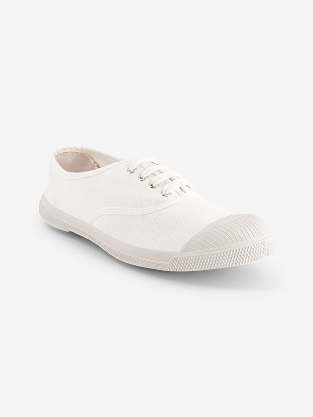 tennis homme lacets blanc