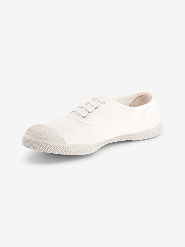 tennis homme lacets blanc
