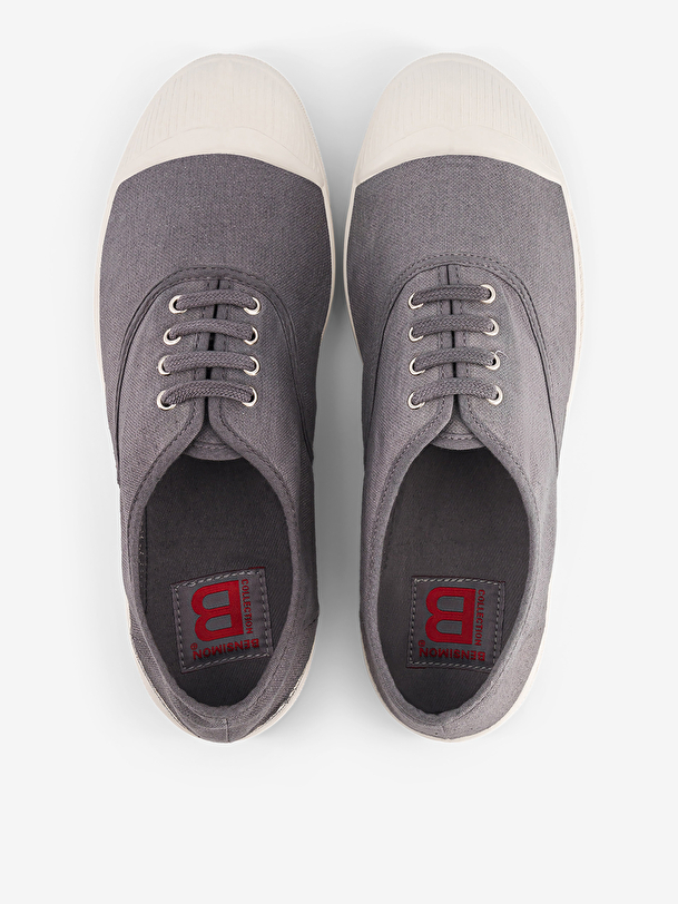 tennis hommes lacets gris