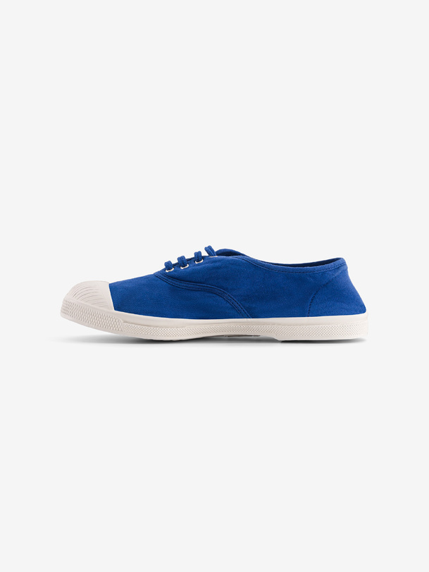 les hommes tennis lacets bleu vif