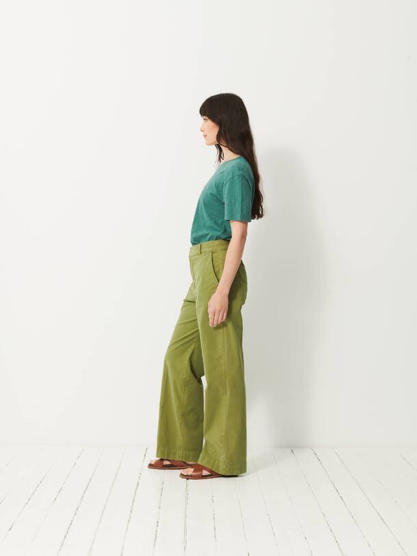ladies pantalon olive