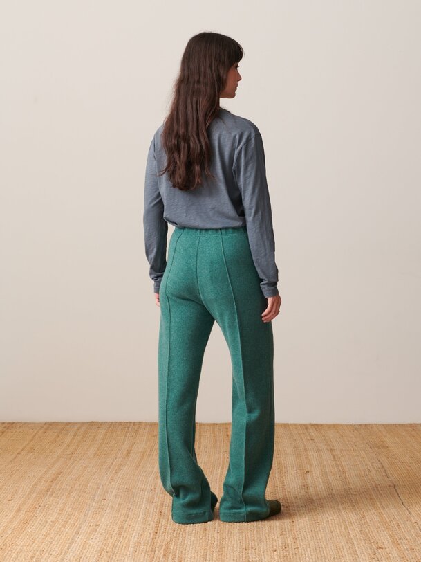 luckylon pantalon bleu vert