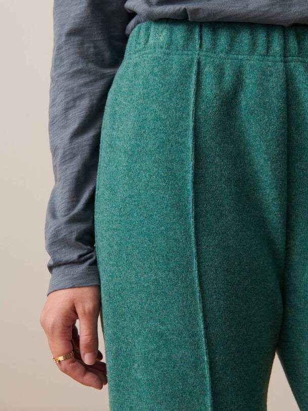 luckylon pantalon bleu vert