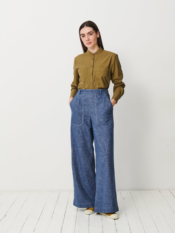 moison pantalon bleu