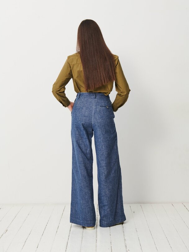 moison pantalon bleu