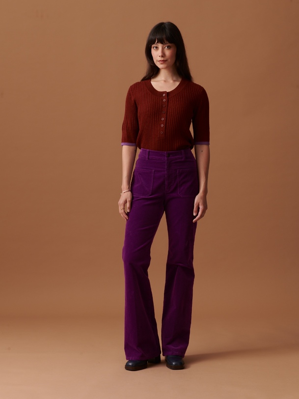 olivio pantalon prune