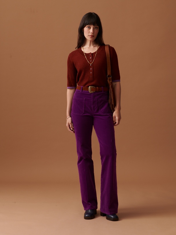 olivio pantalon prune