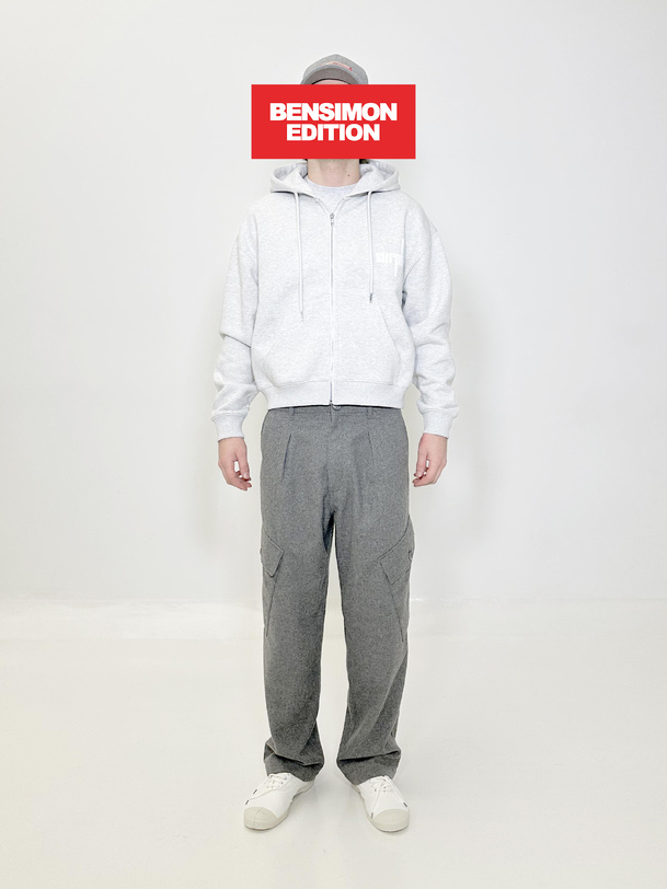 gilet de sst bensimon édition heather gris