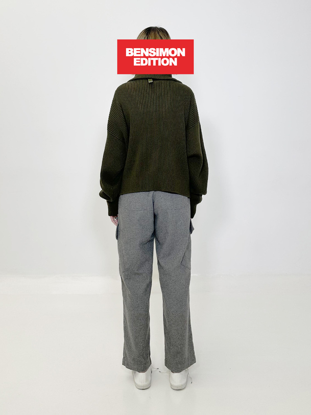 pull grego bensimon édition kaki