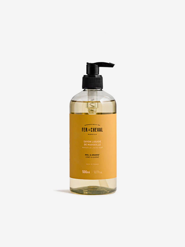 savon liquide 500ml miel amande - fer a cheval miel