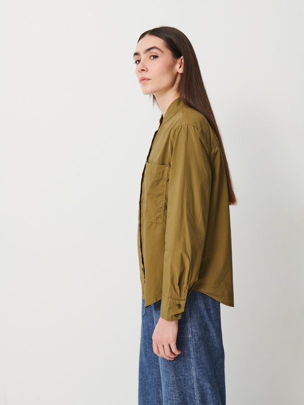 oleya shirt olive foncé