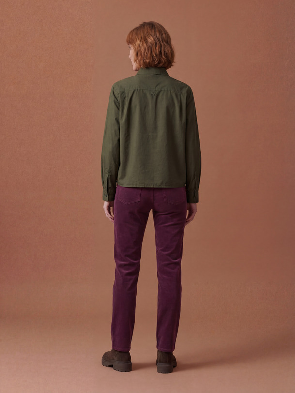 olga shirt olive foncé