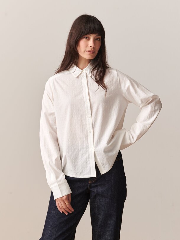 noemie ml shirt écru