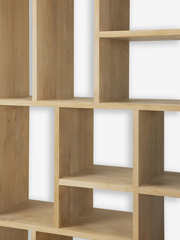 etagere m petite 90x30x139 chêne clair