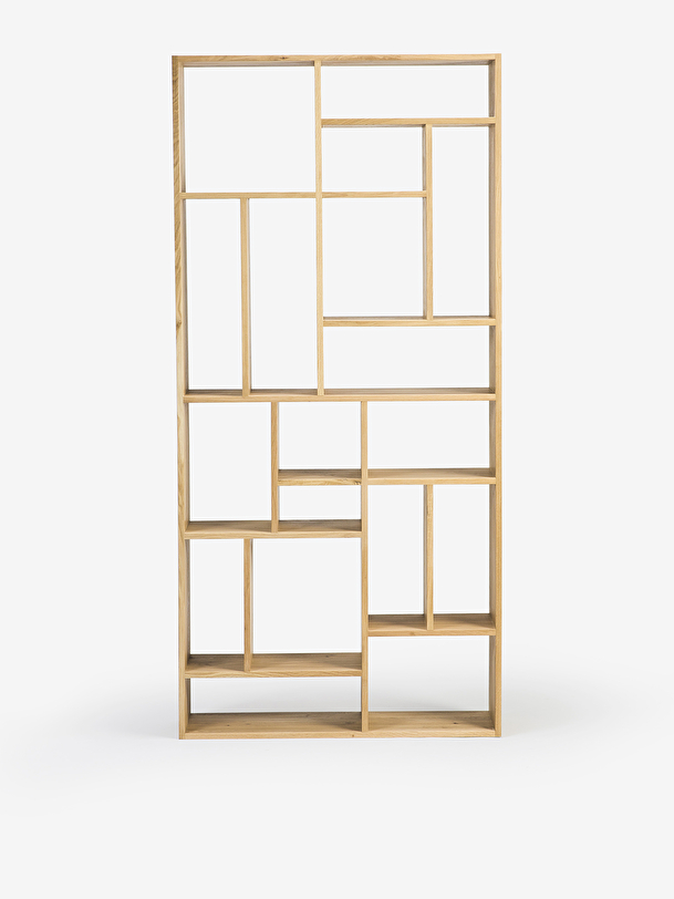 etagere m 104x30x219 chêne clair