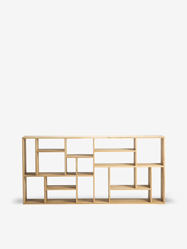 etagere m 104x30x219 chêne clair