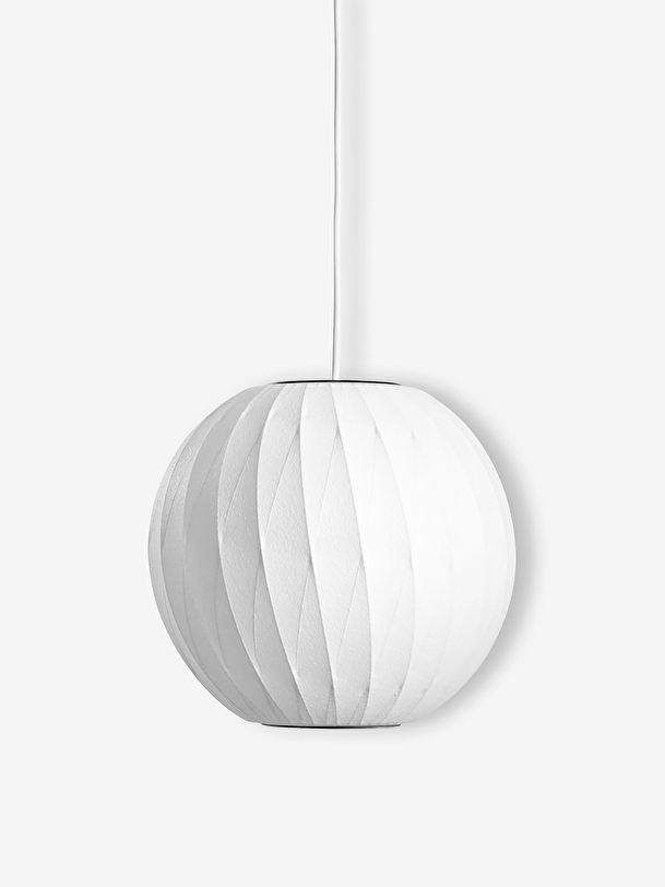 suspension boule criss cross s blanc