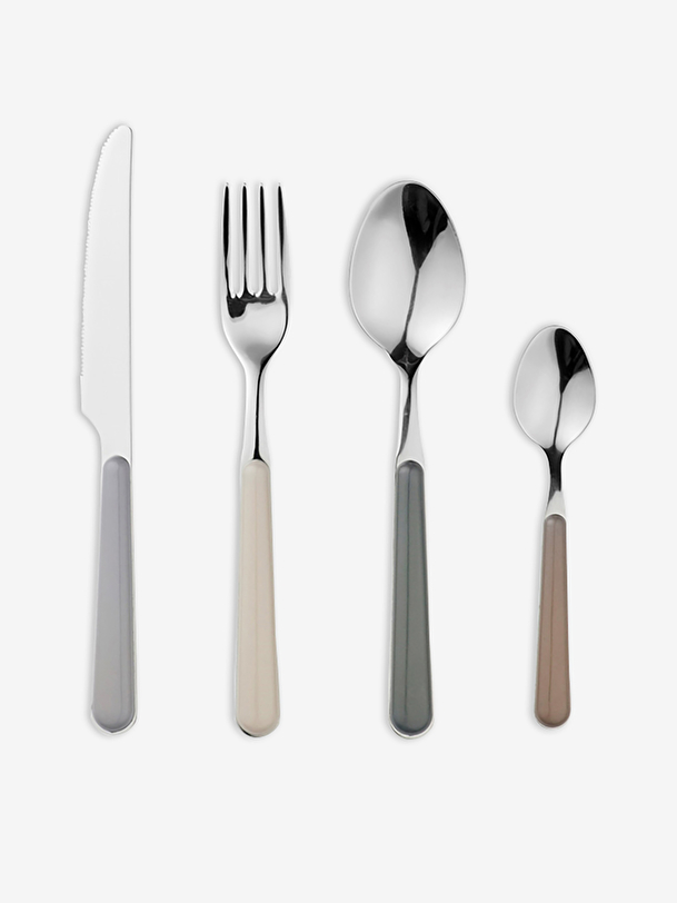 set de 8 ustensiles de 4 couleurs multicolores