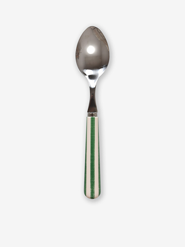 petite cuillère paul rayé vert vert