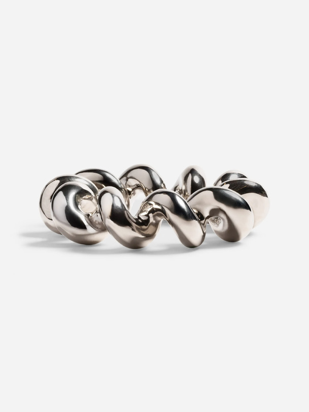 dessous de plat twist argent ampklevering chrome