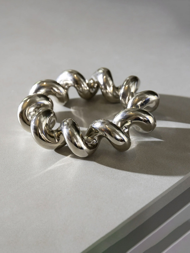 dessous de plat twist argent ampklevering chrome