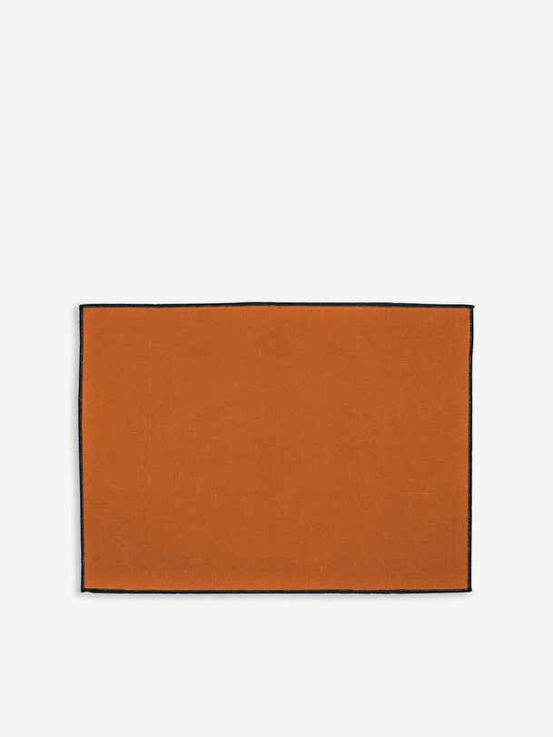 orange brûlé enduit linge de 35x48 orange brûlé