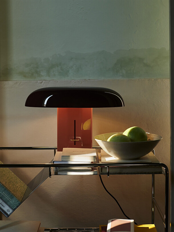 montera bordeauxorange lampe de table orange