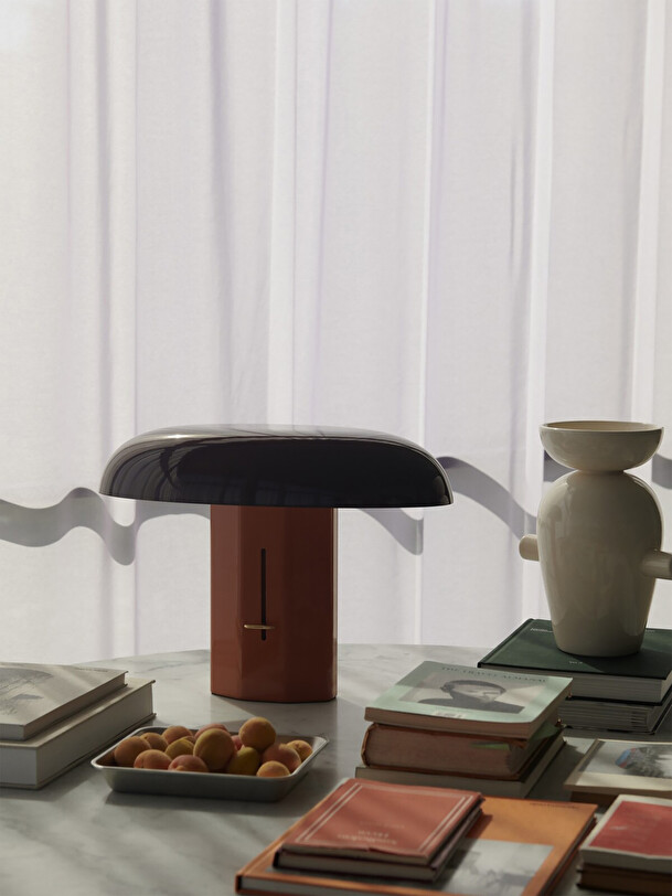 montera bordeauxorange lampe de table orange