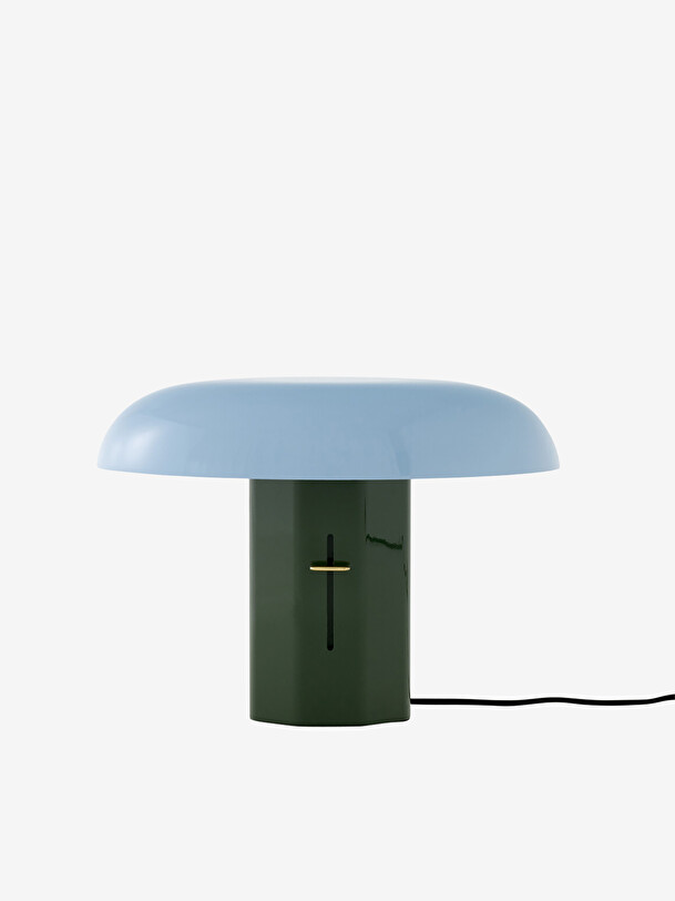 bleuvert lampe de table vert