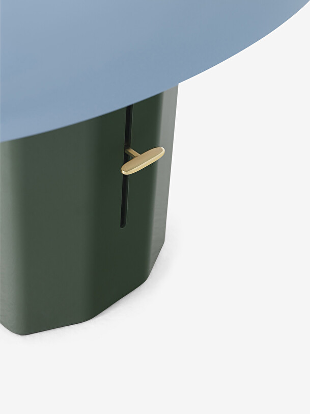 bleuvert lampe de table vert
