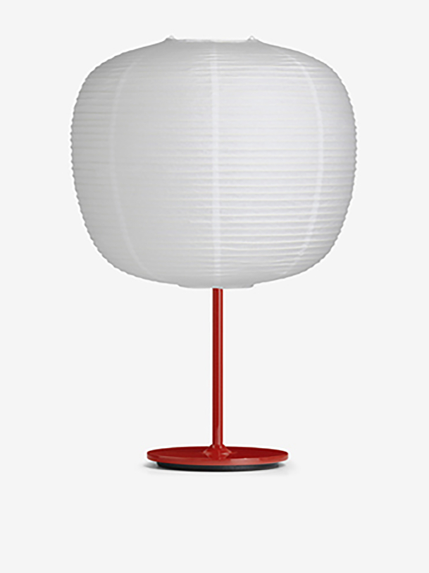 commune de papier de riz lampe rouge pied rouge