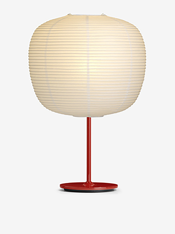 commune de papier de riz lampe rouge pied rouge