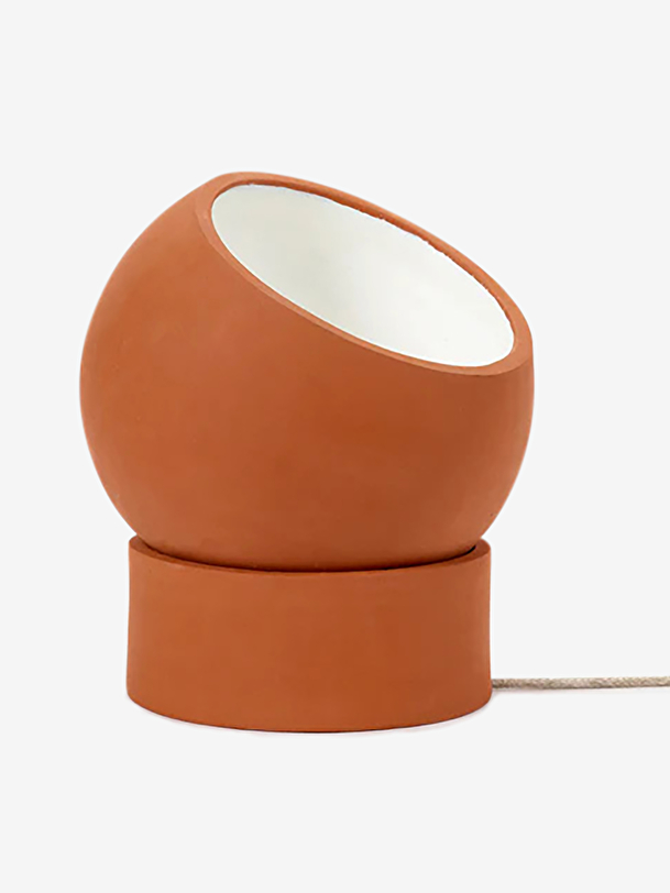 lampe sur pied terra basse terre cuite