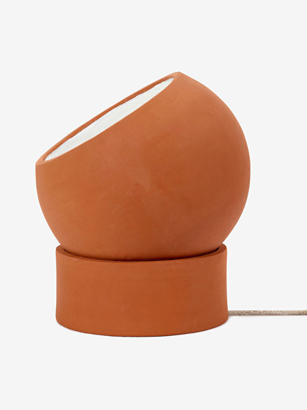 lampe sur pied terra basse terre cuite