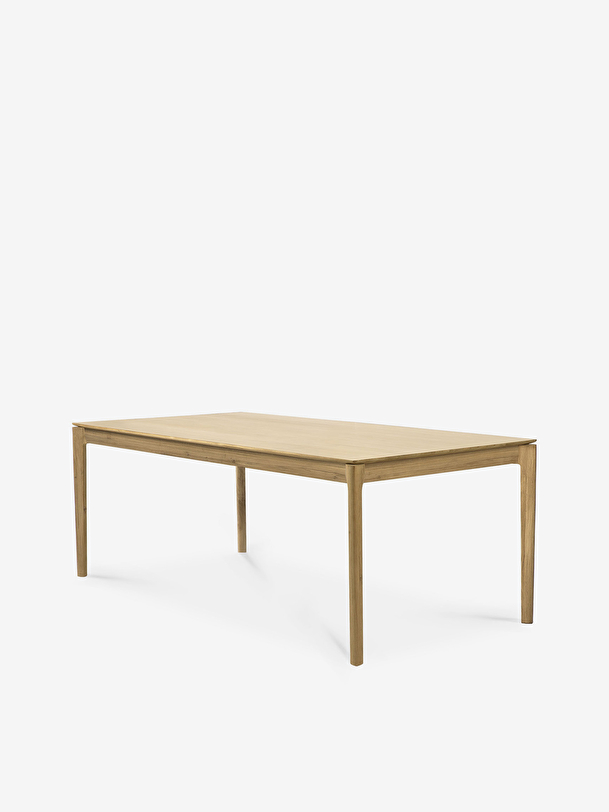 table à rallonge bok en chene - 180280 cm chêne clair