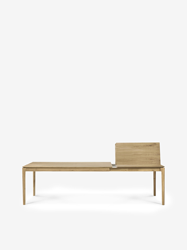 table à rallonge bok en chene - 180280 cm chêne clair