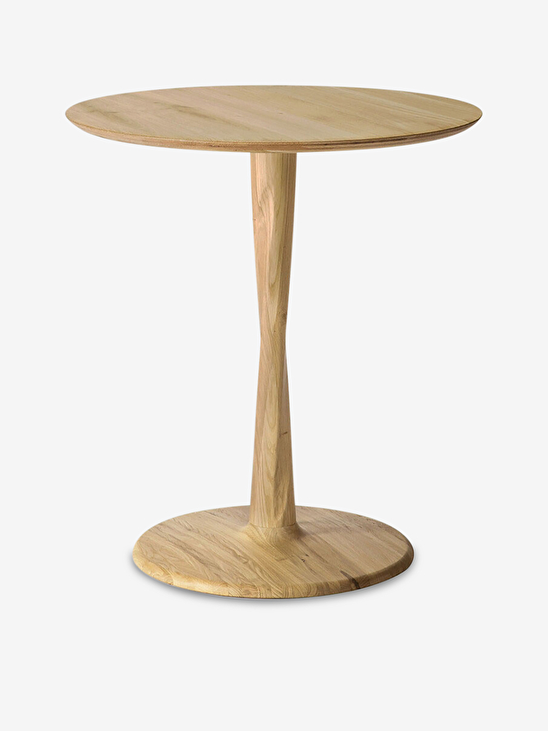 table chene torsion d70 chêne naturel chêne clair