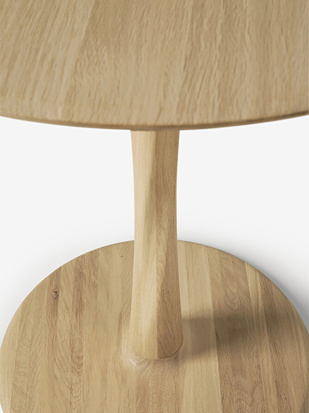 table chene torsion d70 chêne naturel chêne clair