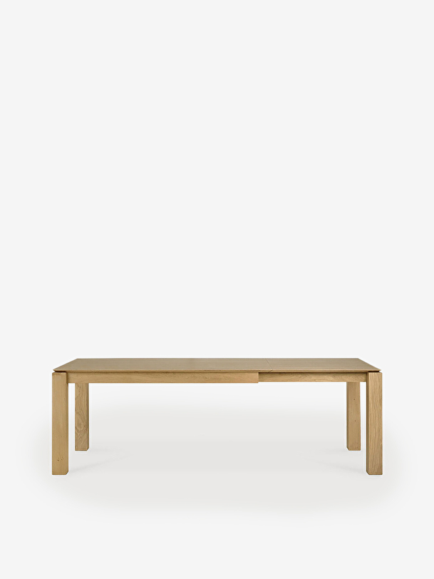 table à rallonge tranche-l160240 cm chêne clair