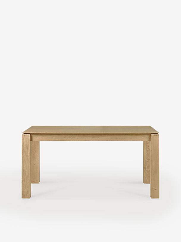 table à rallonge tranche-l160240 cm chêne clair